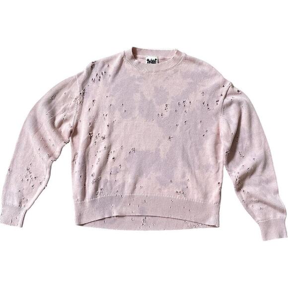 Totally Blown Shotgun Distressed Rose Sweater | Joshua Tree, Size M, EUC, $148 - Picture 1 of 9